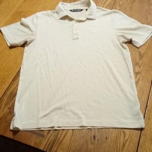 TRAVIS MATHEW Mens Polo Shirt LIGHT YELLOW SMALL PREOWNED Short Sleeve Athletic